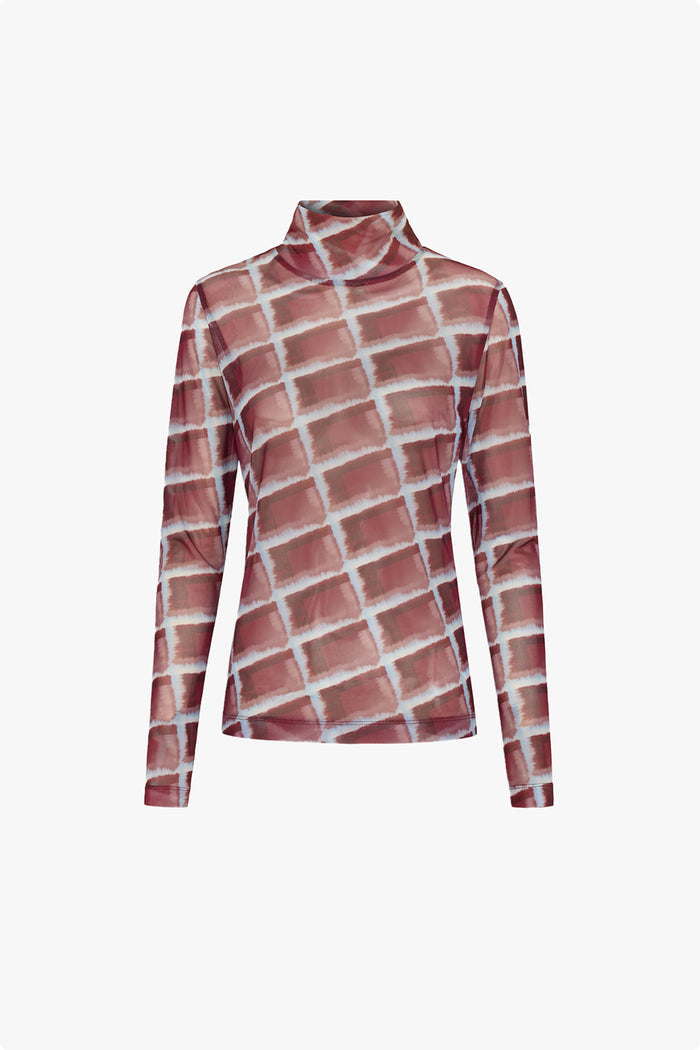 Phoenix High Neck Mesh Top