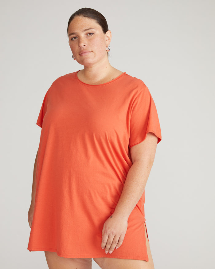 Pima Cotton Lounge Tee - Sweet Berry | Plus Size & Straight Size Women's Fashion | Universal Standard
