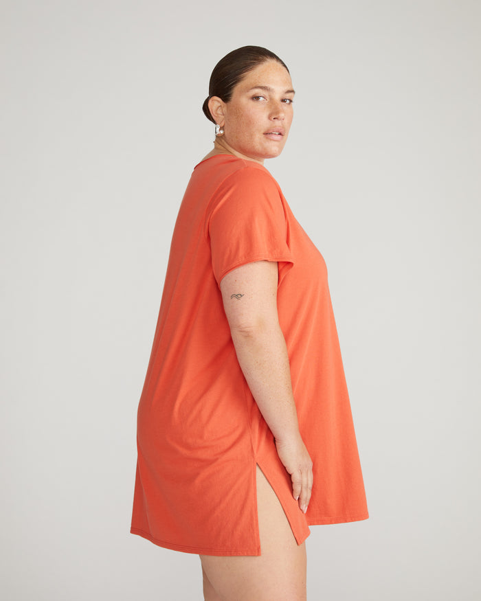 Pima Cotton Lounge Tee - Sweet Berry | Plus Size & Straight Size Women's Fashion | Universal Standard