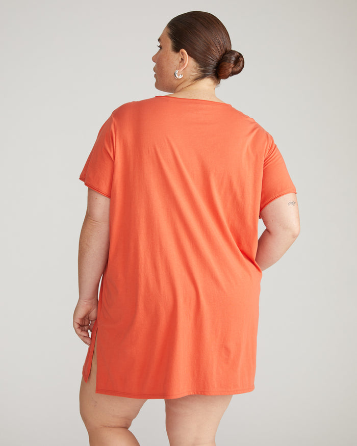 Pima Cotton Lounge Tee - Sweet Berry | Plus Size & Straight Size Women's Fashion | Universal Standard