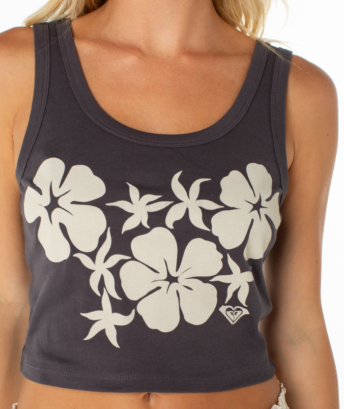 Plumerias & Hibiscus Tee - Roxy