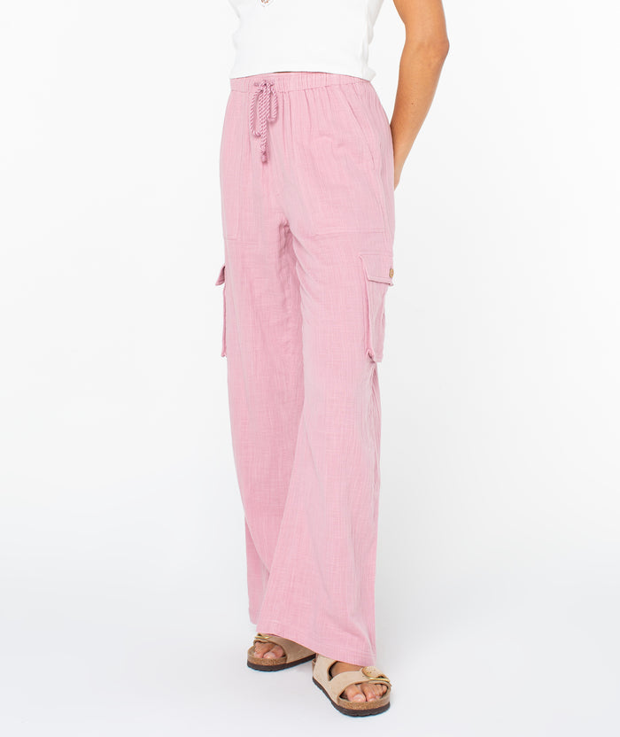 Precious Cargo Pant - Lilas Solid - Roxy