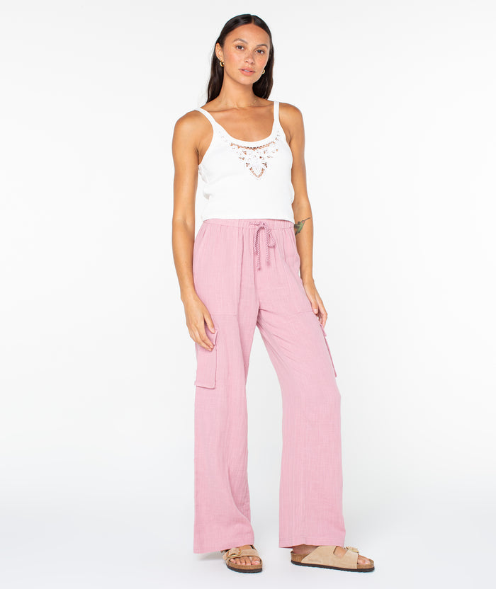 Precious Cargo Pant - Lilas Solid - Roxy