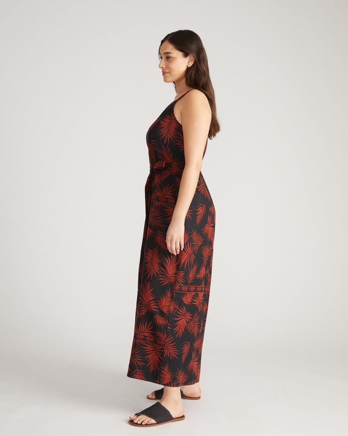 Promenade Linen Blend Jumpsuit - Bohem Print | Plus Size & Straight Size Women's Fashion | Universal Standard