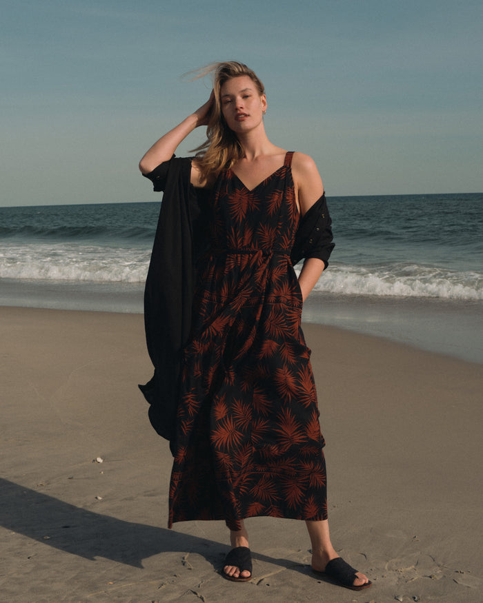 Promenade Linen Blend Jumpsuit - Bohem Print | Plus Size & Straight Size Women's Fashion | Universal Standard