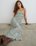 Image of Quilla Maxi Dress in Bloom Paisley Pale Blue