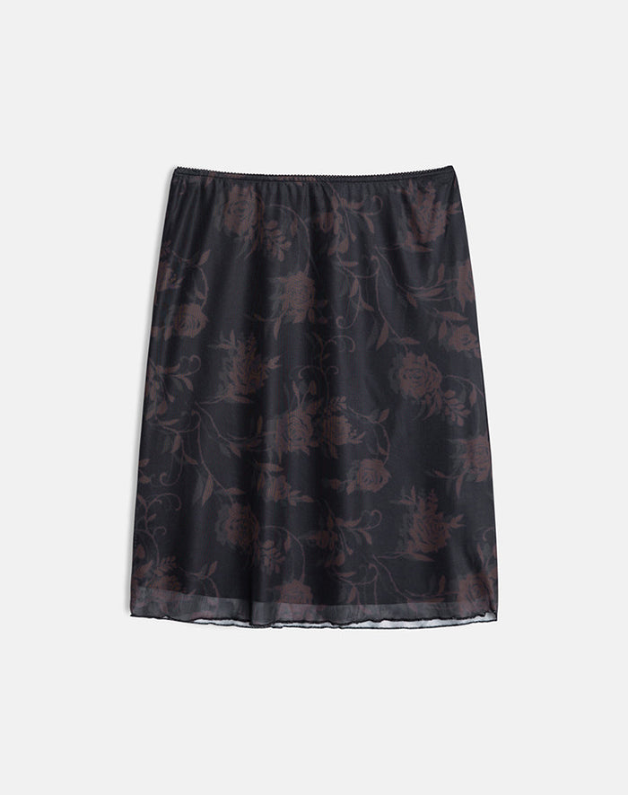 Image of Rajhu Midi Skirt in Dynamic Rose