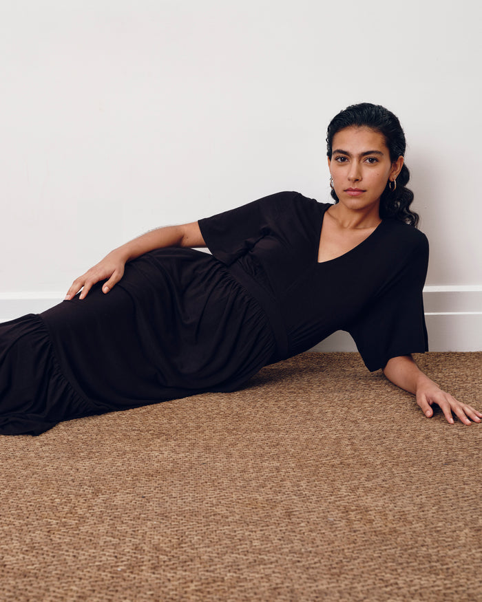 Ravello Liquid Jersey Dress - Black | Plus Size & Straight Size Women's Fashion | Universal Standard