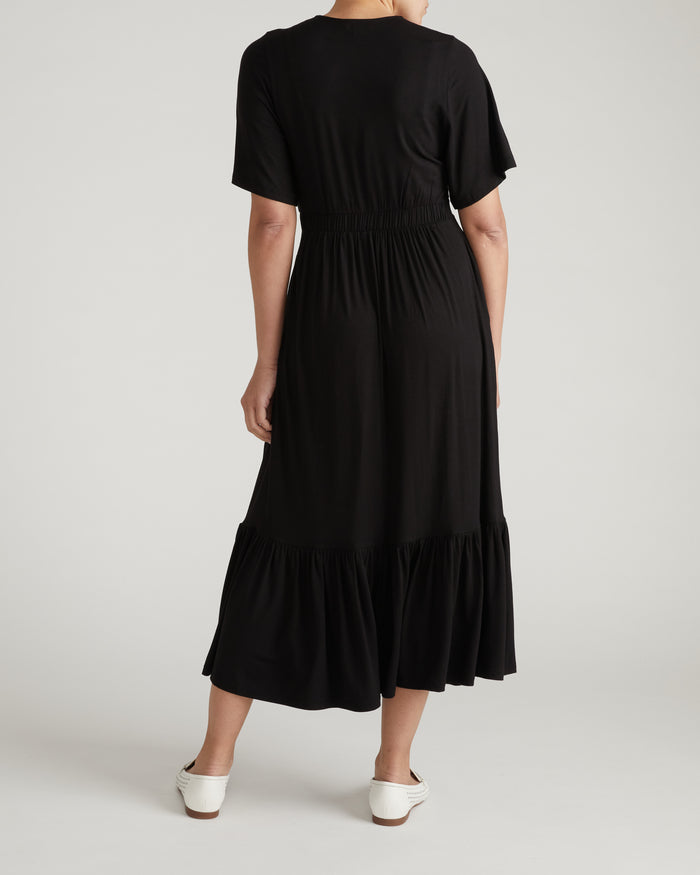 Ravello Liquid Jersey Dress - Black | Plus Size & Straight Size Women's Fashion | Universal Standard