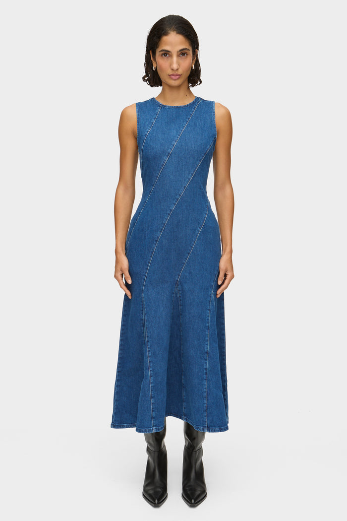 Raven Denim Midi Dress