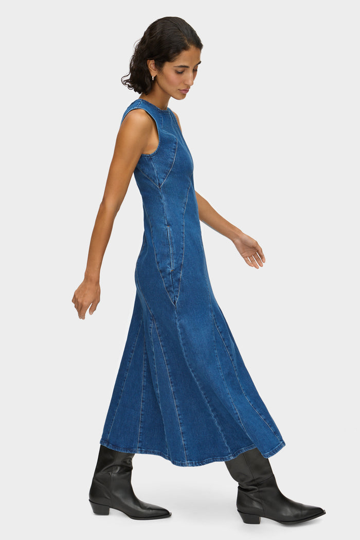 Raven Denim Midi Dress