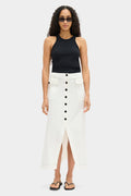 Robin Button Maxi Skirt