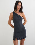 Image of Rosamel Mini Dress in Cupro Midnight Blue
