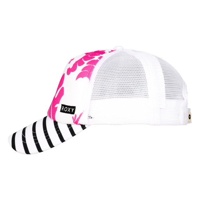 Roxy Girls Honey Coconut Trucker - Shocking Pink Og Roxy Mini Rg - Roxy