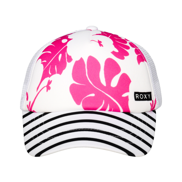 Roxy Girls Honey Coconut Trucker - Shocking Pink Og Roxy Mini Rg - Roxy