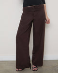 Image of Sadasi Trouser in Twill Bitter Chocolate