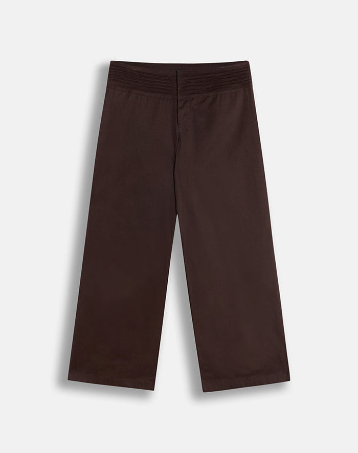 Image of Sadasi Trouser in Twill Bitter Chocolate
