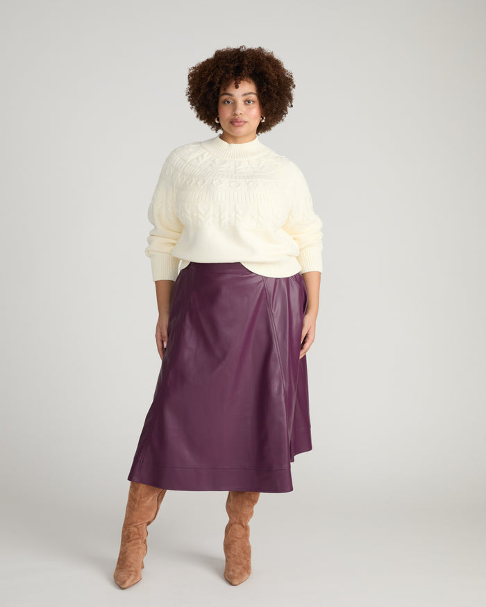 Safiya Cable Knit Sweater - Cream | Plus Size & Straight Size Women's Fashion | Universal Standard