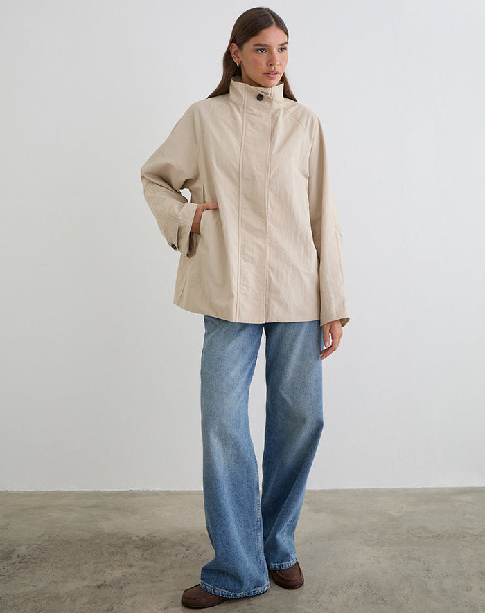 Image of Saipul Oversize Jacket in Beige