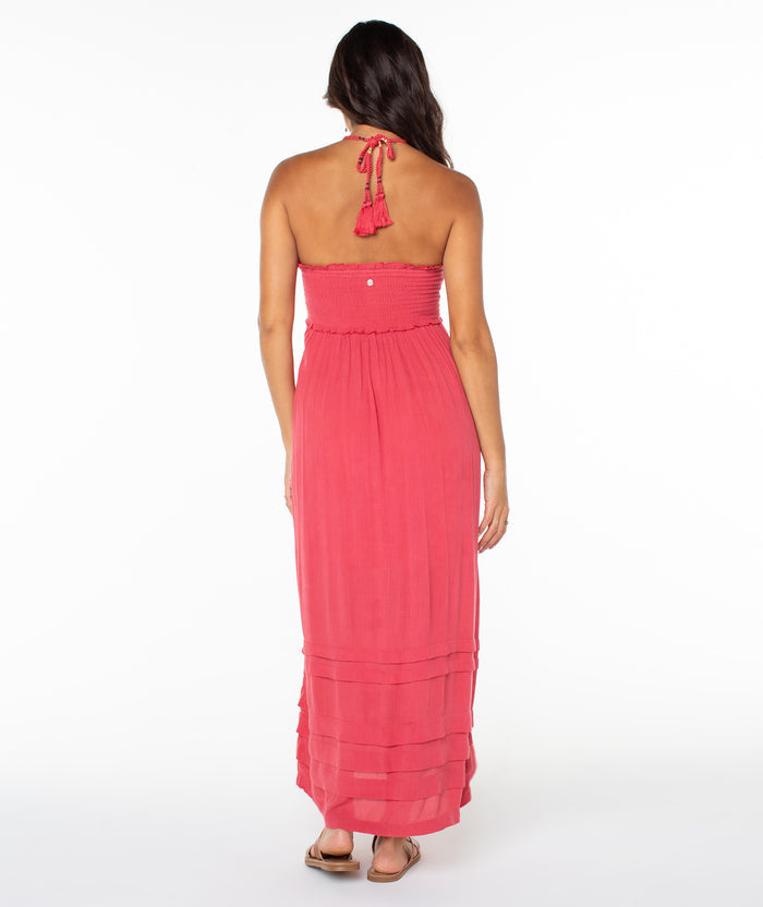 Saltwater Sweetness Mini Dress - Holly Berry Solid - Roxy