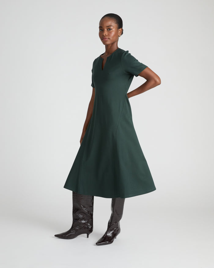 Saskia Ponte Dress - Green Gemstone | Plus Size & Straight Size Women's Fashion | Universal Standard
