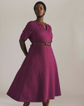 Saskia Ponte Dress - Plum Caspia | Plus Size & Straight Size Women's Fashion | Universal Standard