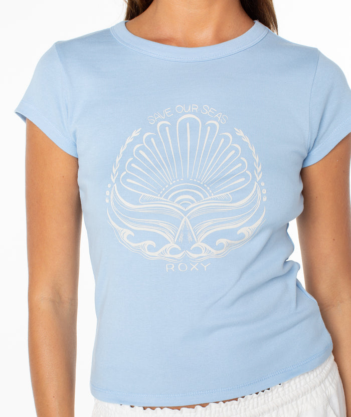 Save Our Seas 90s Baby Tee - Roxy