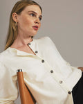 Savvy Fine Knit Crewneck Cardigan - Cream | Plus Size & Straight Size Women's Fashion | Universal Standard