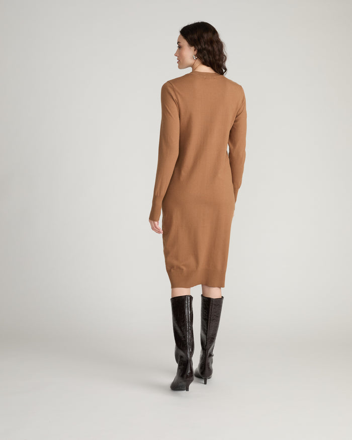 Savvy Fine Knit Everyday Sweater Dress - Classic Camel | Plus Size & Straight Size Women's Fashion | Universal Standard