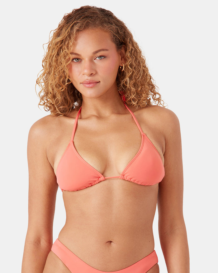 SD Beach Classics Moderate Tiki Triangle Bikini Top - Roxy