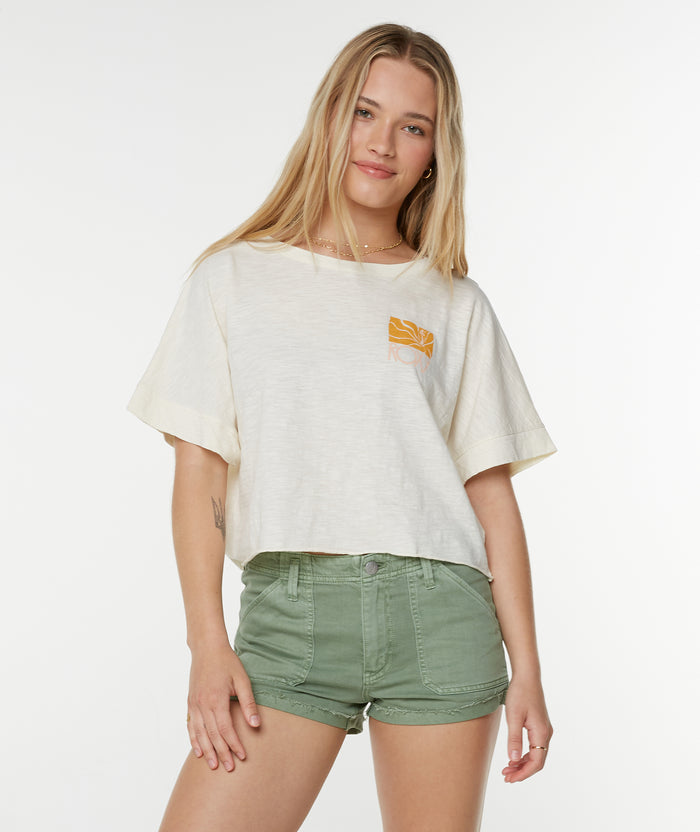 Sea Glass Tee - Snow White Sea Glass - Roxy