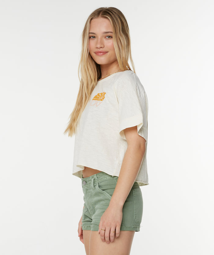 Sea Glass Tee - Snow White Sea Glass - Roxy