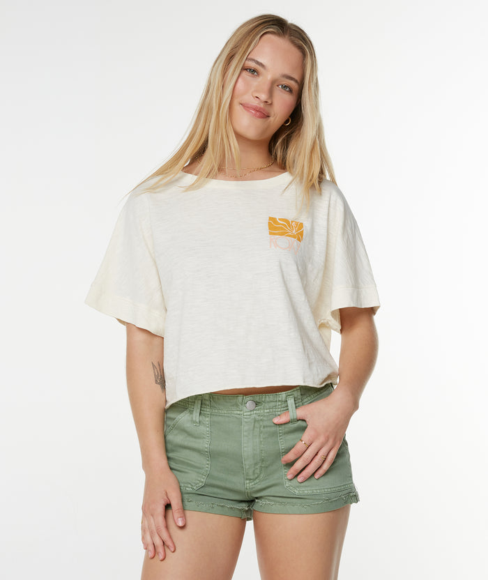 Sea Glass Tee - Snow White Sea Glass - Roxy