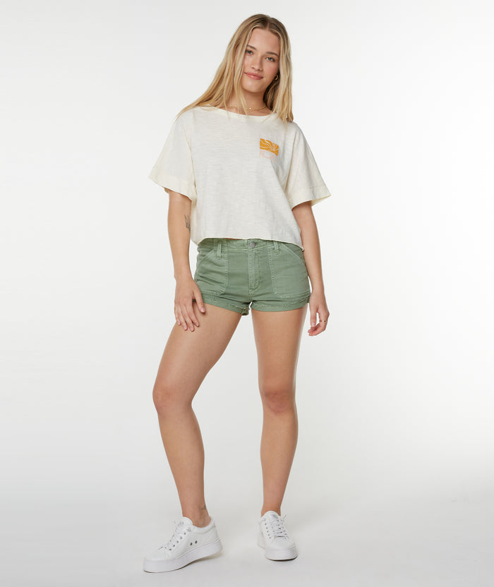 Sea Glass Tee - Snow White Sea Glass - Roxy