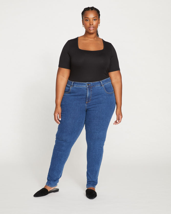 Seine Mid Rise Skinny Jeans 32 Inch - Odeon Blue | Plus Size & Straight Size Women's Fashion | Universal Standard