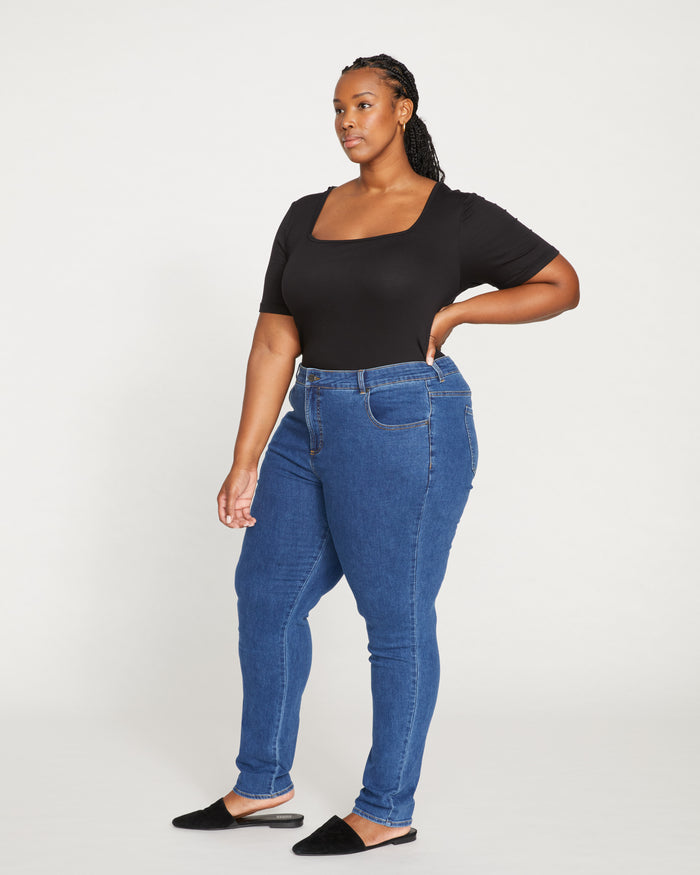 Seine Mid Rise Skinny Jeans 32 Inch - Odeon Blue | Plus Size & Straight Size Women's Fashion | Universal Standard
