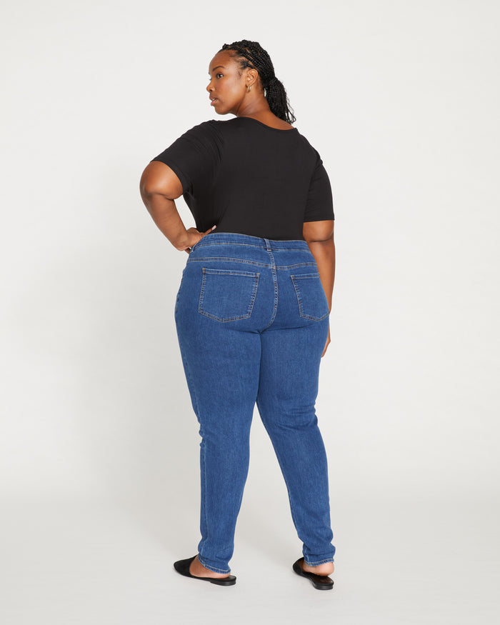 Seine Mid Rise Skinny Jeans 32 Inch - Odeon Blue | Plus Size & Straight Size Women's Fashion | Universal Standard