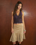 Image of Sienna Top in Mesh Serene Ivy Dark Plum