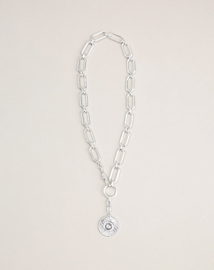 Image of Silver Chain Necklace with Pendant
