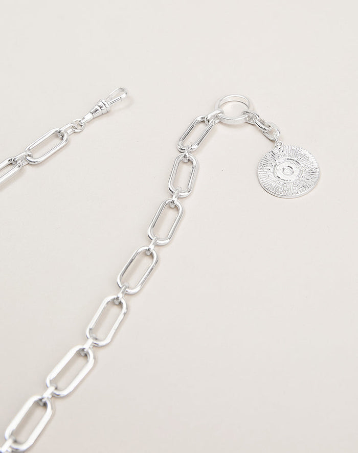 Image of Silver Chain Necklace with Pendant