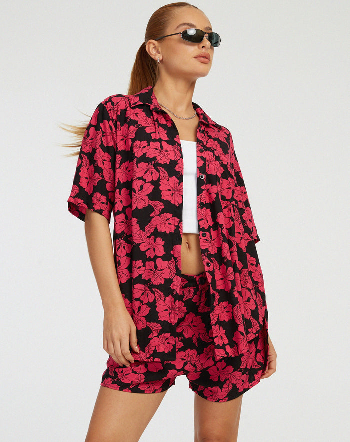 image of Smith Shirt in Vacation Hot Pink