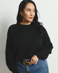 Soft Spun Long Sleeve Sweater - Black | Plus Size & Straight Size Women's Fashion | Universal Standard