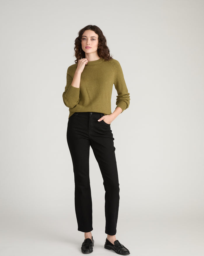 Soft Spun Long Sleeve Sweater - Capulet Olive | Plus Size & Straight Size Women's Fashion | Universal Standard
