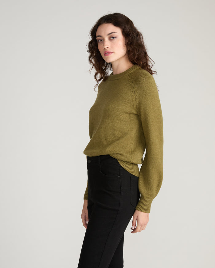 Soft Spun Long Sleeve Sweater - Capulet Olive | Plus Size & Straight Size Women's Fashion | Universal Standard