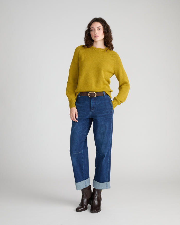 Soft Spun Long Sleeve Sweater - Martini Olive | Plus Size & Straight Size Women's Fashion | Universal Standard