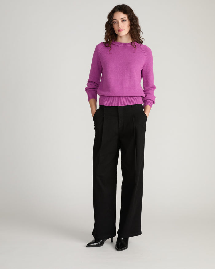 Soft Spun Long Sleeve Sweater - Purple Vision | Plus Size & Straight Size Women's Fashion | Universal Standard