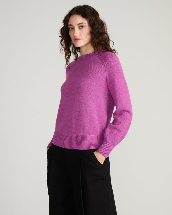 Soft Spun Long Sleeve Sweater - Purple Vision | Plus Size & Straight Size Women's Fashion | Universal Standard