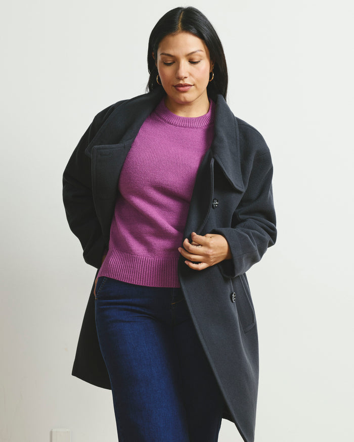 Soft Spun Long Sleeve Sweater - Purple Vision | Plus Size & Straight Size Women's Fashion | Universal Standard