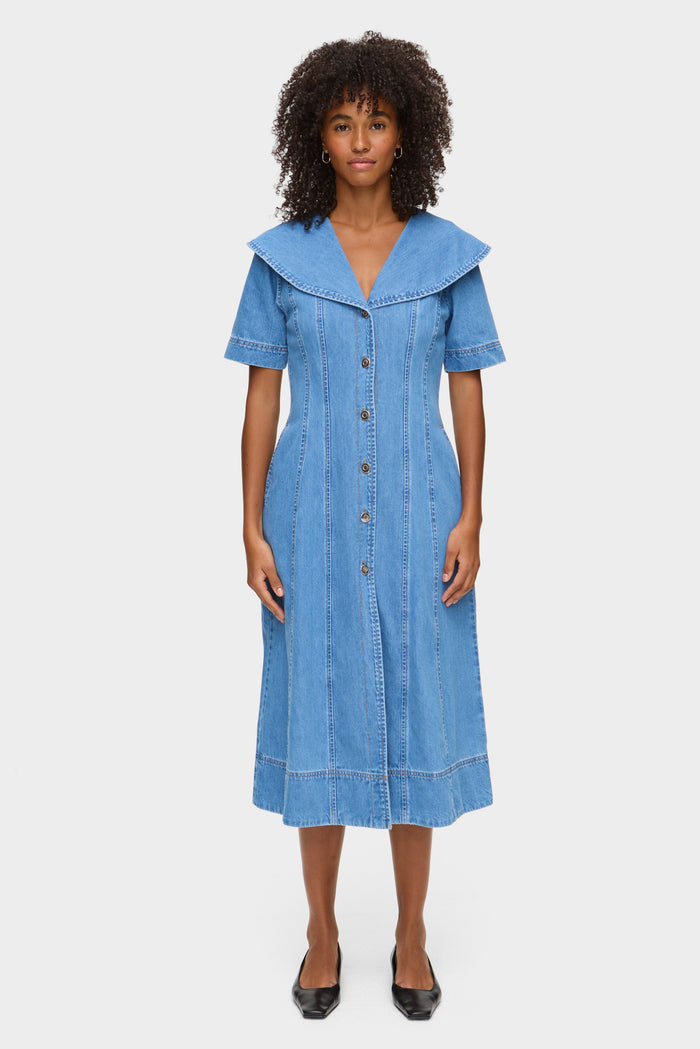 Sparrow Midi Denim Dress