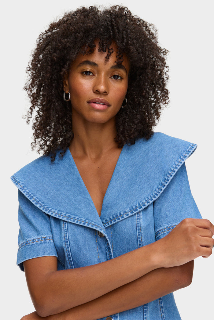 Sparrow Midi Denim Dress